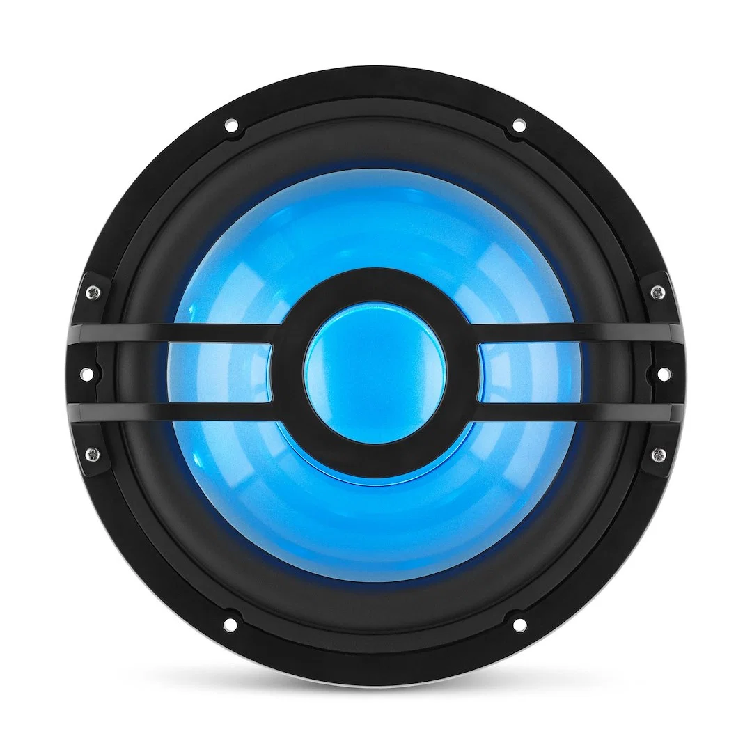 010-03050-00 – CLARION Subwoofer, Subwoofer, 10-Inch Infinite Baffle Marine Subwoofer With Built-In RGB LED Illuminat...